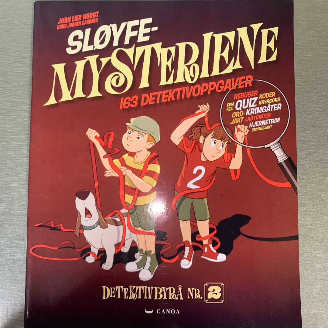 Jørn Lier Horst og Hans Jørgen Sandnes. 2020. Sløyfemysteriene: 163 detektivoppgaver. Bok.