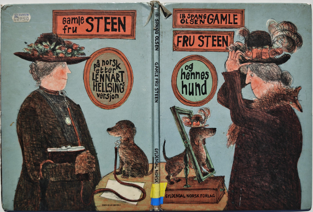 Lennart Hellsing og Ib Spang Olsen. 1979. Gamle Fru Steen og hennes hund. Bok.