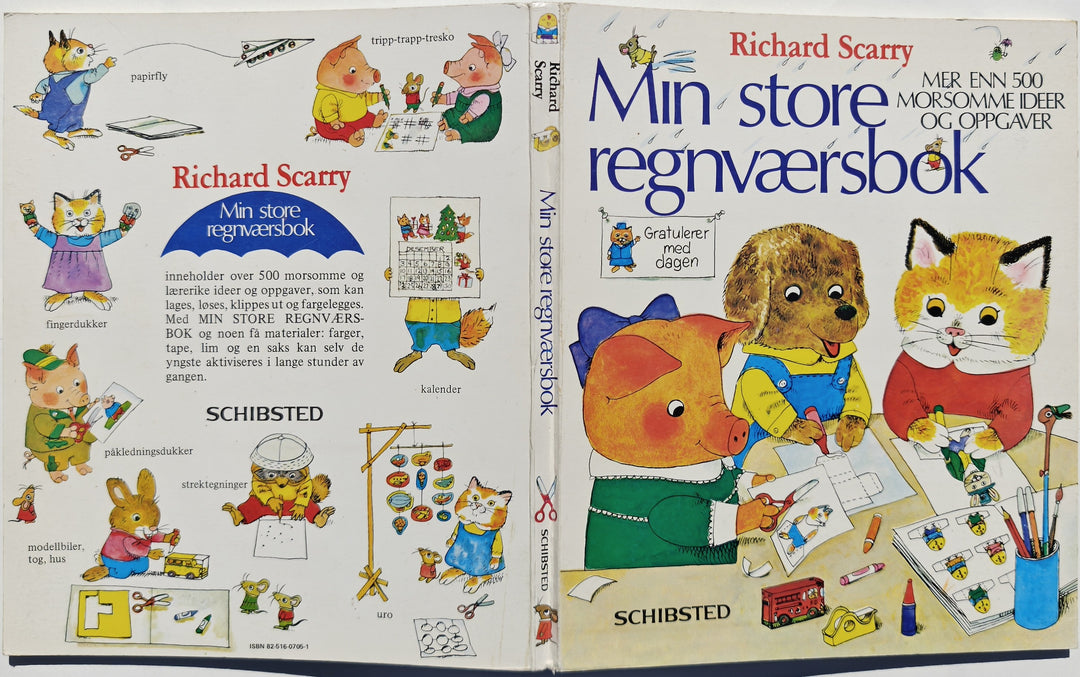 Richard Scarry, Min store regnværsbok. Bok.