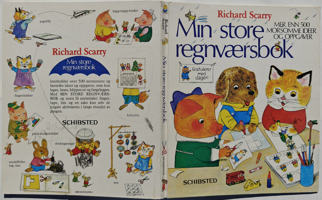 Richard Scarry, Min store regnværsbok. Bok.