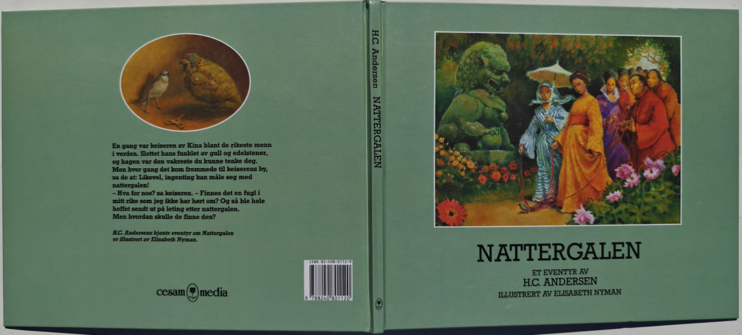 H.C. Andersen, Nattergalen. Bok.