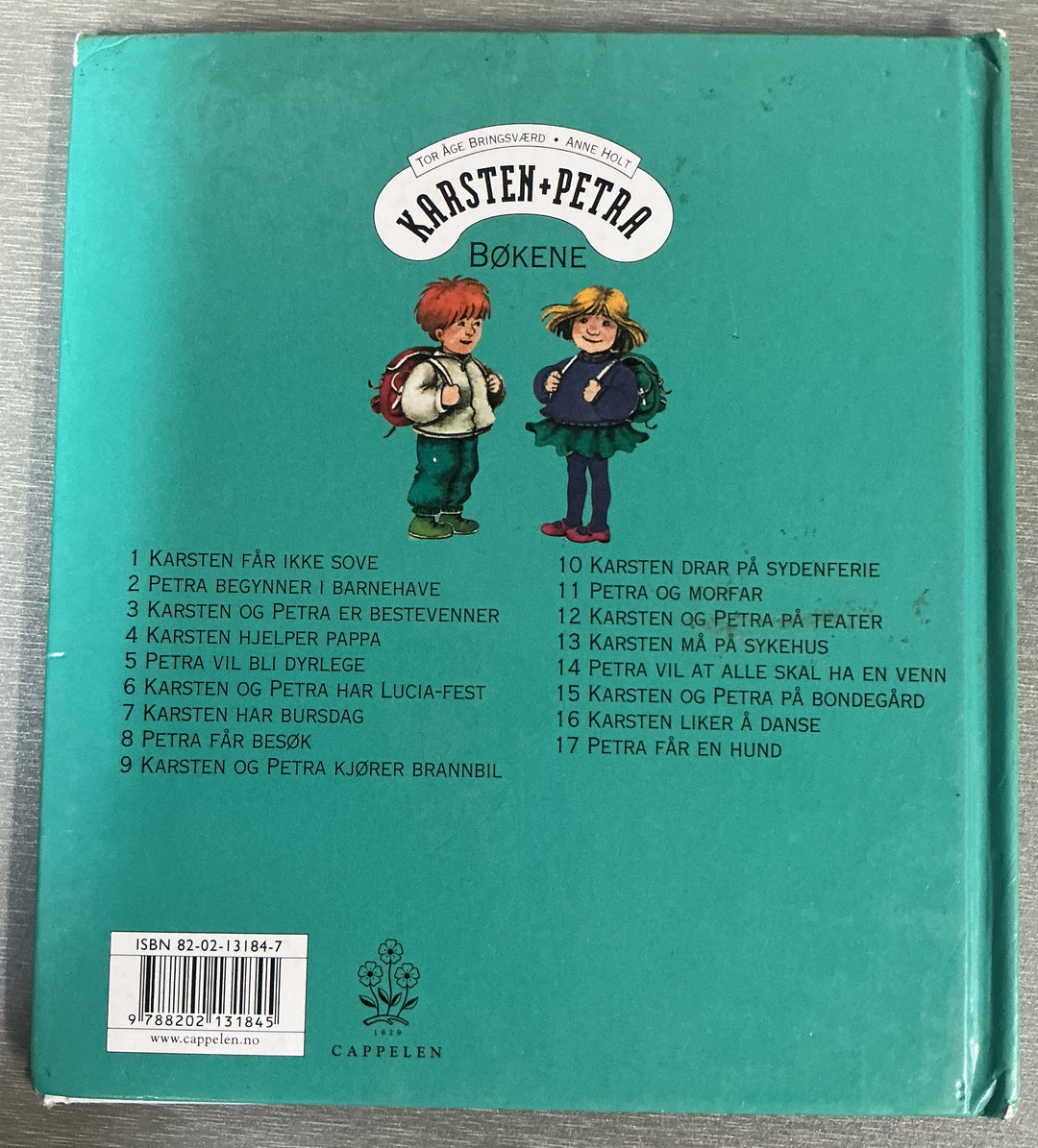 Tor Åge Bringsværd og Anne Holt. Karsten får ikke sove. Bok.