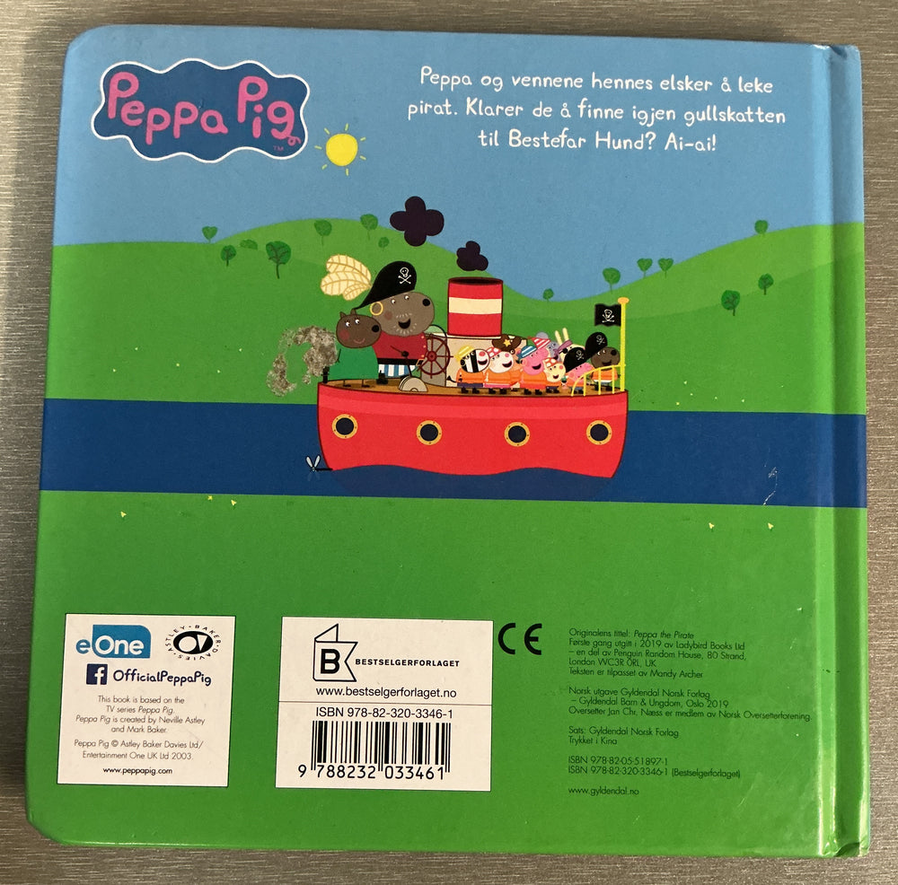 2019. Peppa Gris: Peppa er pirat. Bok.
