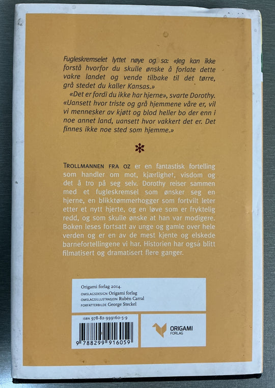 L. Frank Baum. 2014. Trollmannen fra Oz. Bok.