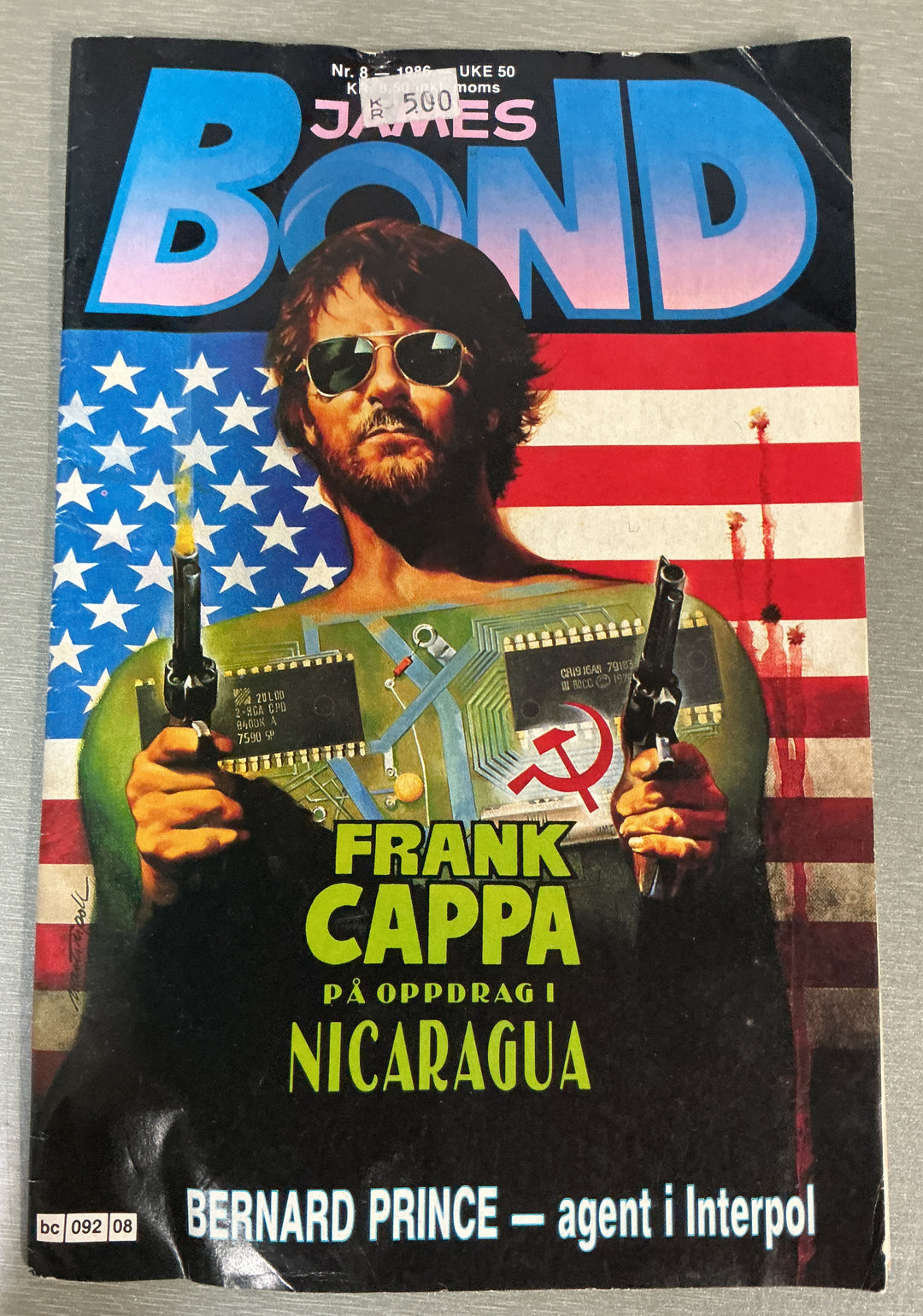 James Bond 1986/08. Tegneserieblad