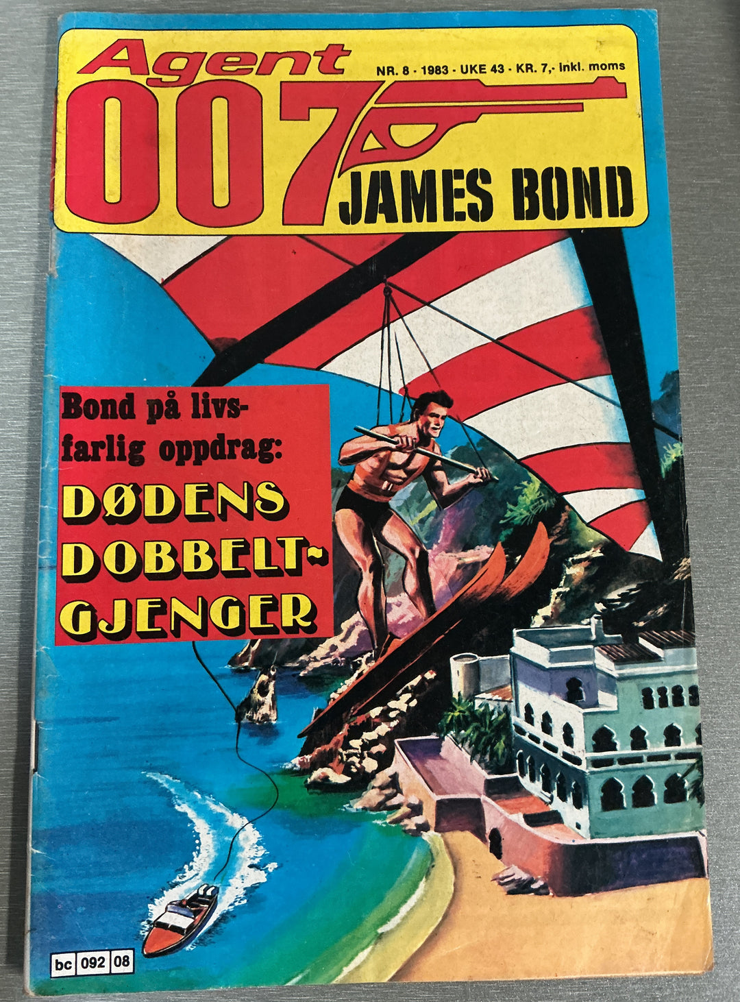 Agent 007 James Bond 1983/08. Tegneserieblad