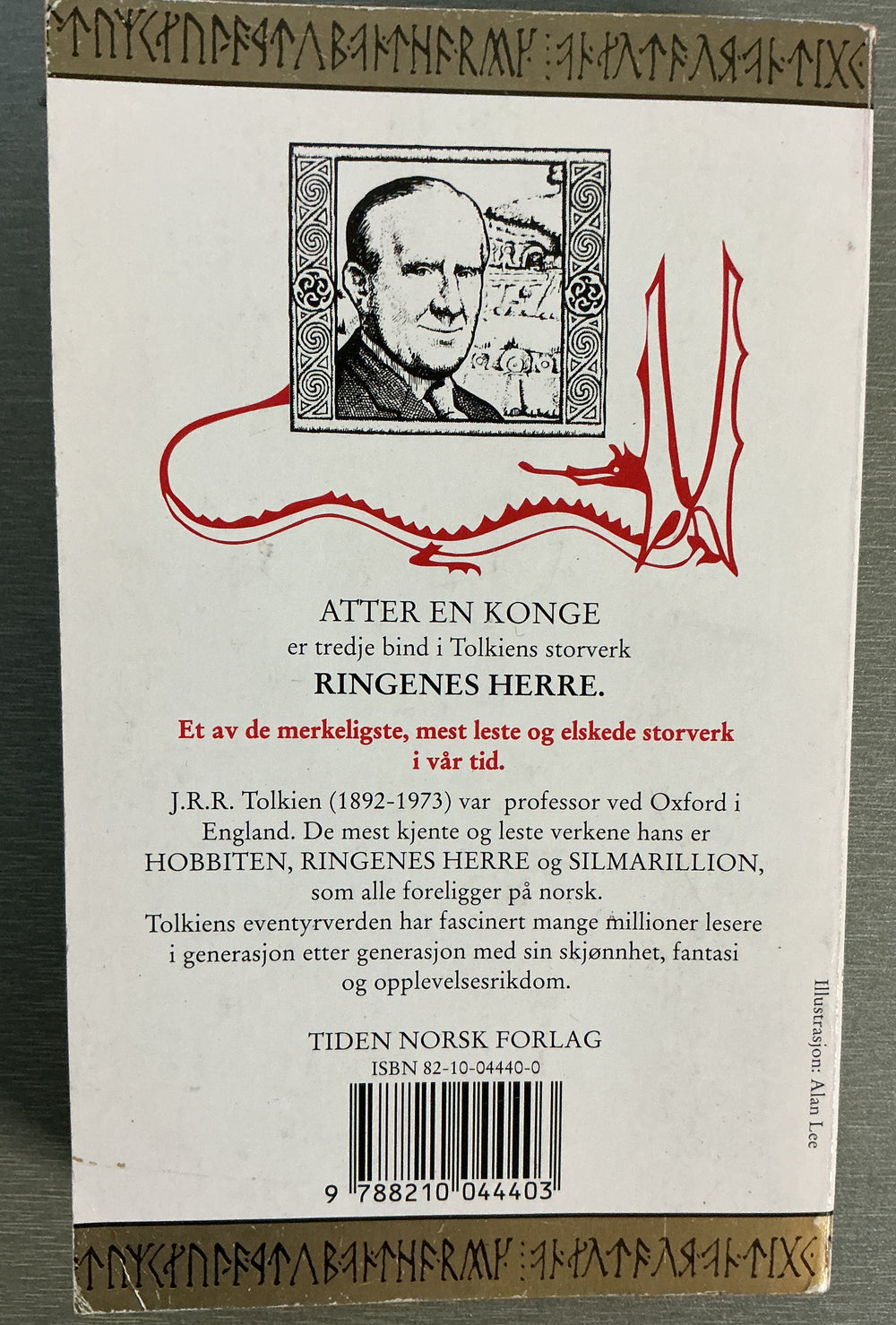 J.R.R. Tolkien. Ringenes Herre – Tredje del: Atter en konge. Bok.