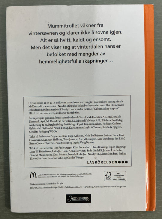 Tove Jansson. 2011. Vinter i Mummidalen. Bok.