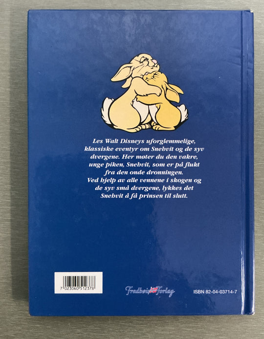 Walt Disney. Snehvit og de syv dvergene. Bok.