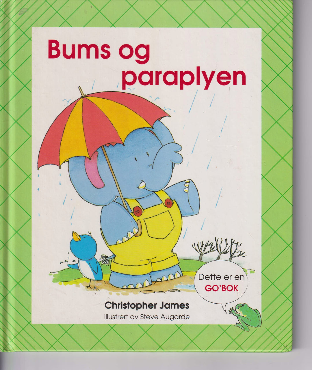 Christopher James. Bums og paraplyen. Bok.