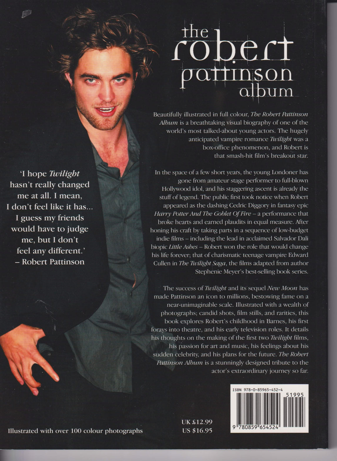 Paul Stenning. The Robert Pattinson Album. Bok.