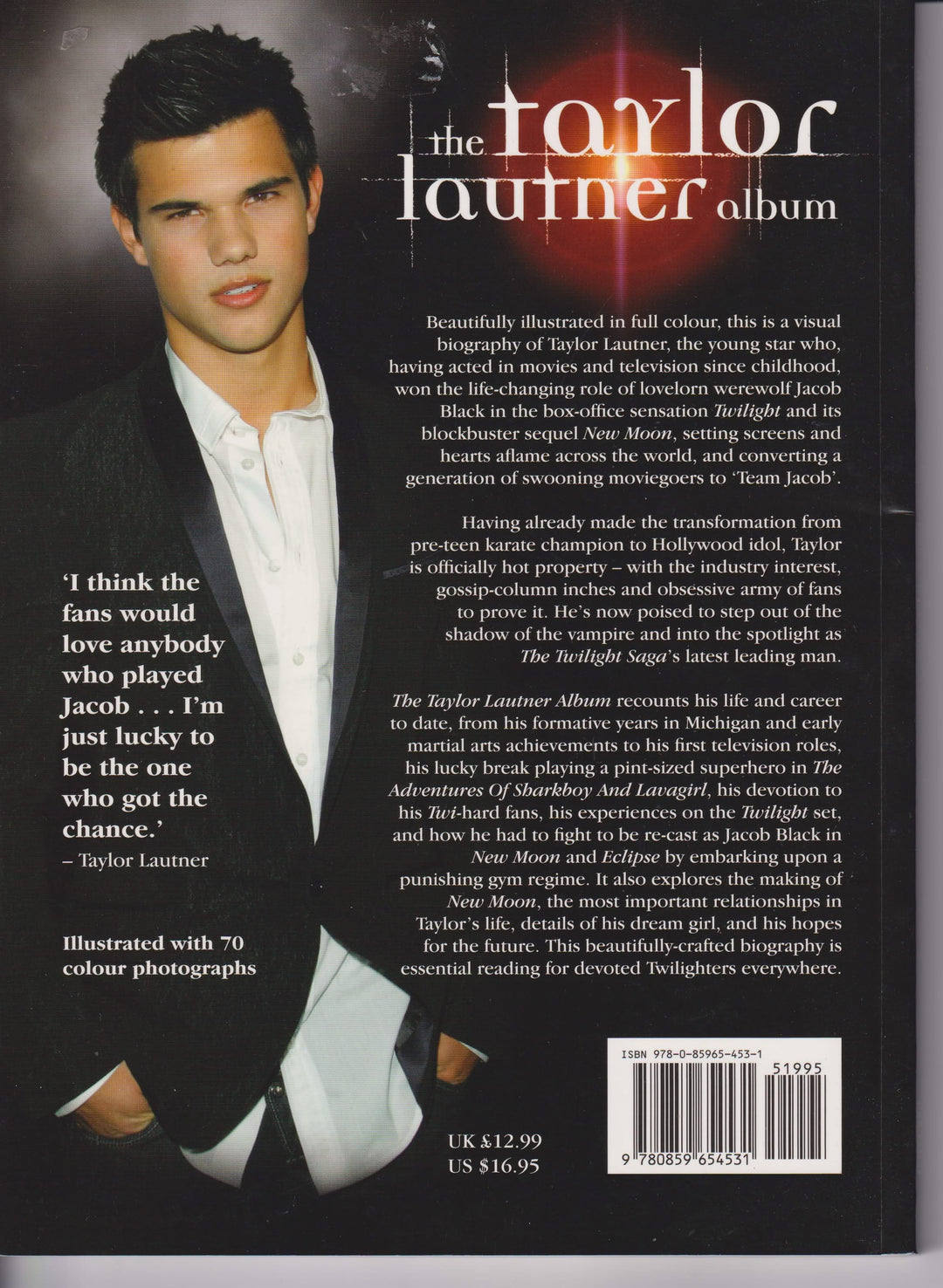 Amy Carpenter. The Taylor Lautner Album. Bok.