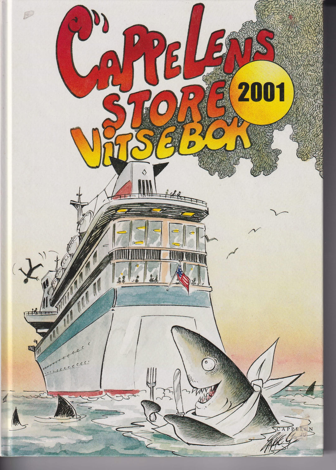 Cappelens store vitsebok 2001. Bok.