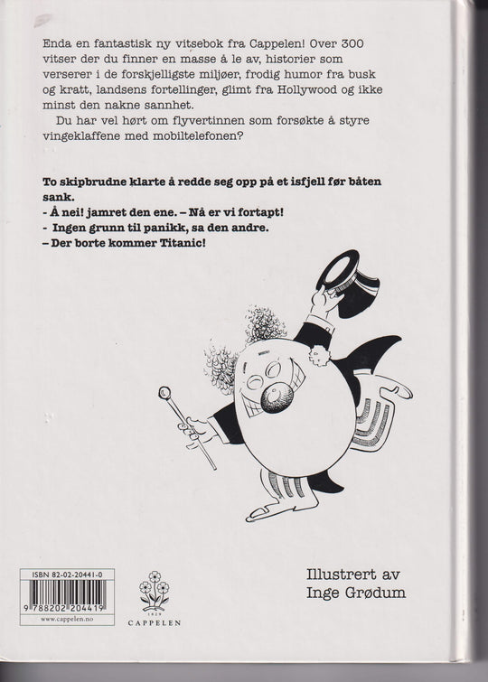 Cappelens store vitsebok 2001. Bok.