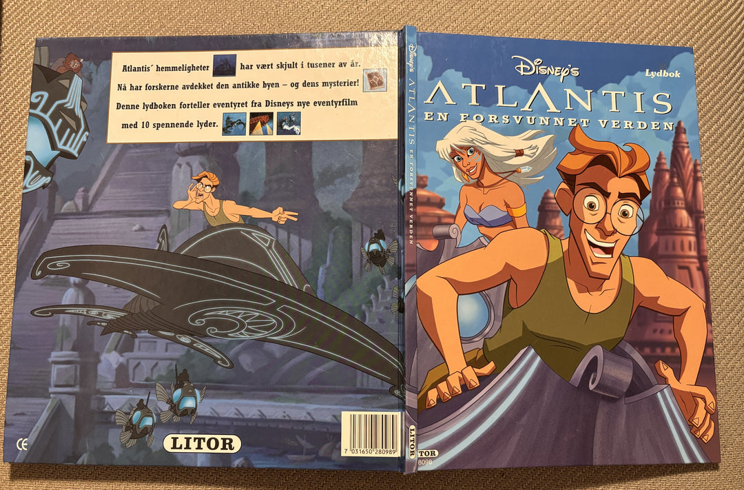 Disney. Atlantis – En forsvunnet verden. Lydbok. Bok.