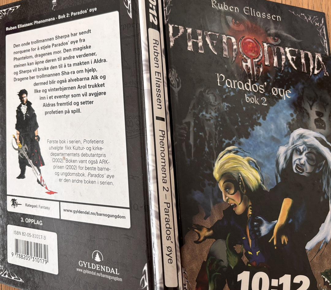 Ruben Eliassen. Phenomena – Bok 2: Paradox' øye. Bok.
