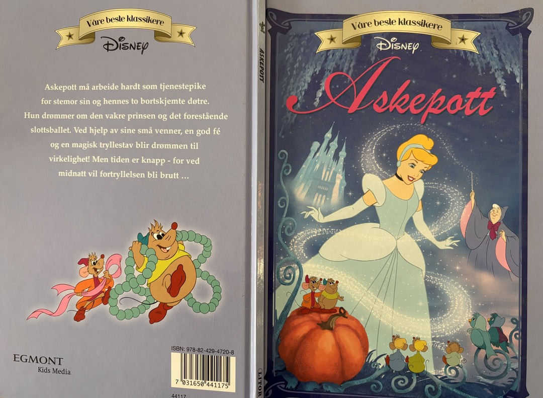Disney. Askepott (Våre beste klassikere). Bok.