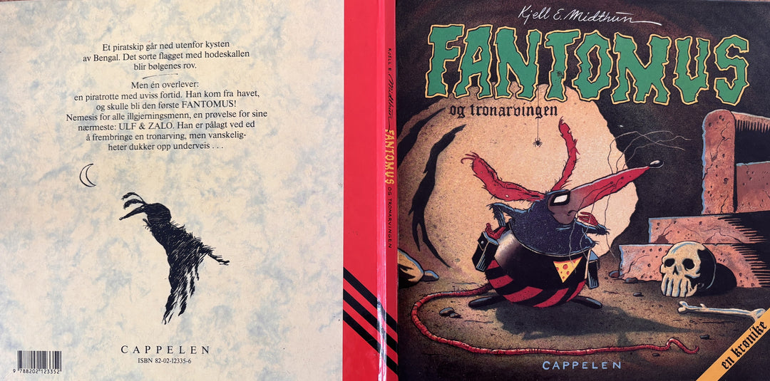 Kjell E. Midthun. Fantomus og tronarvingen. Bok.