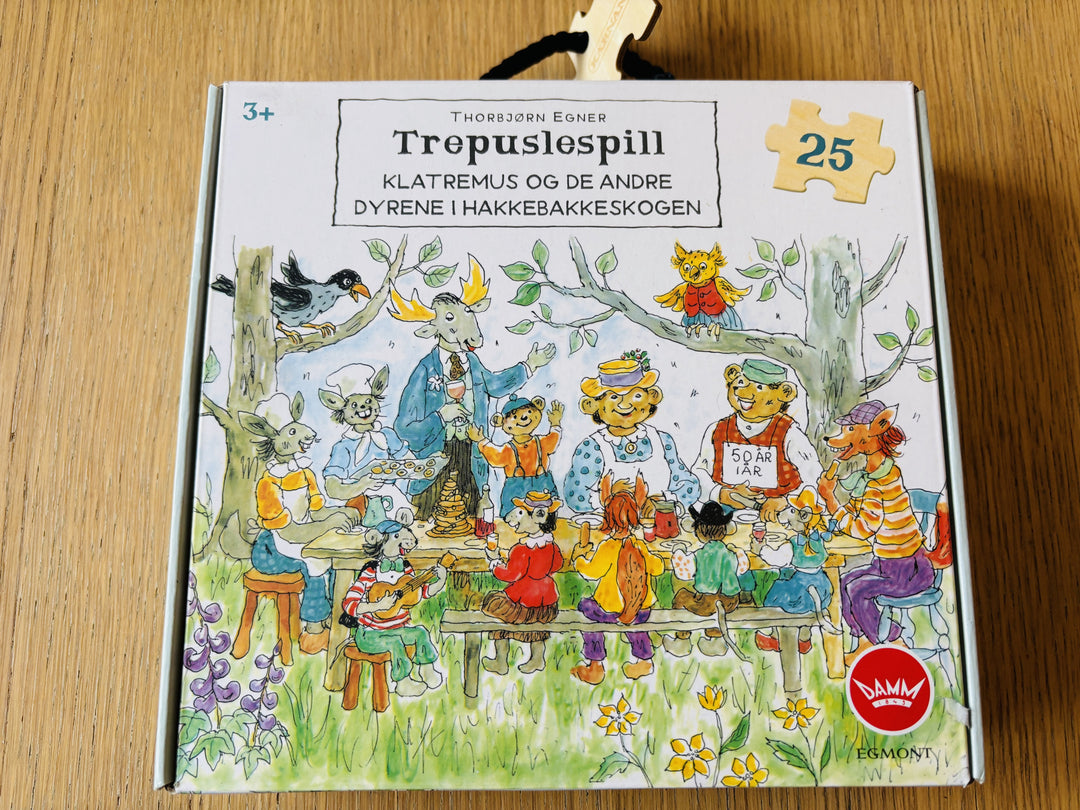 Thorbjørn Egner – Trepuslespill (Klatremus og de andre dyrene i Hakkebakkeskogen)