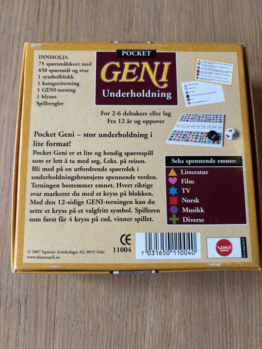 Pocket Geni: Underholdning