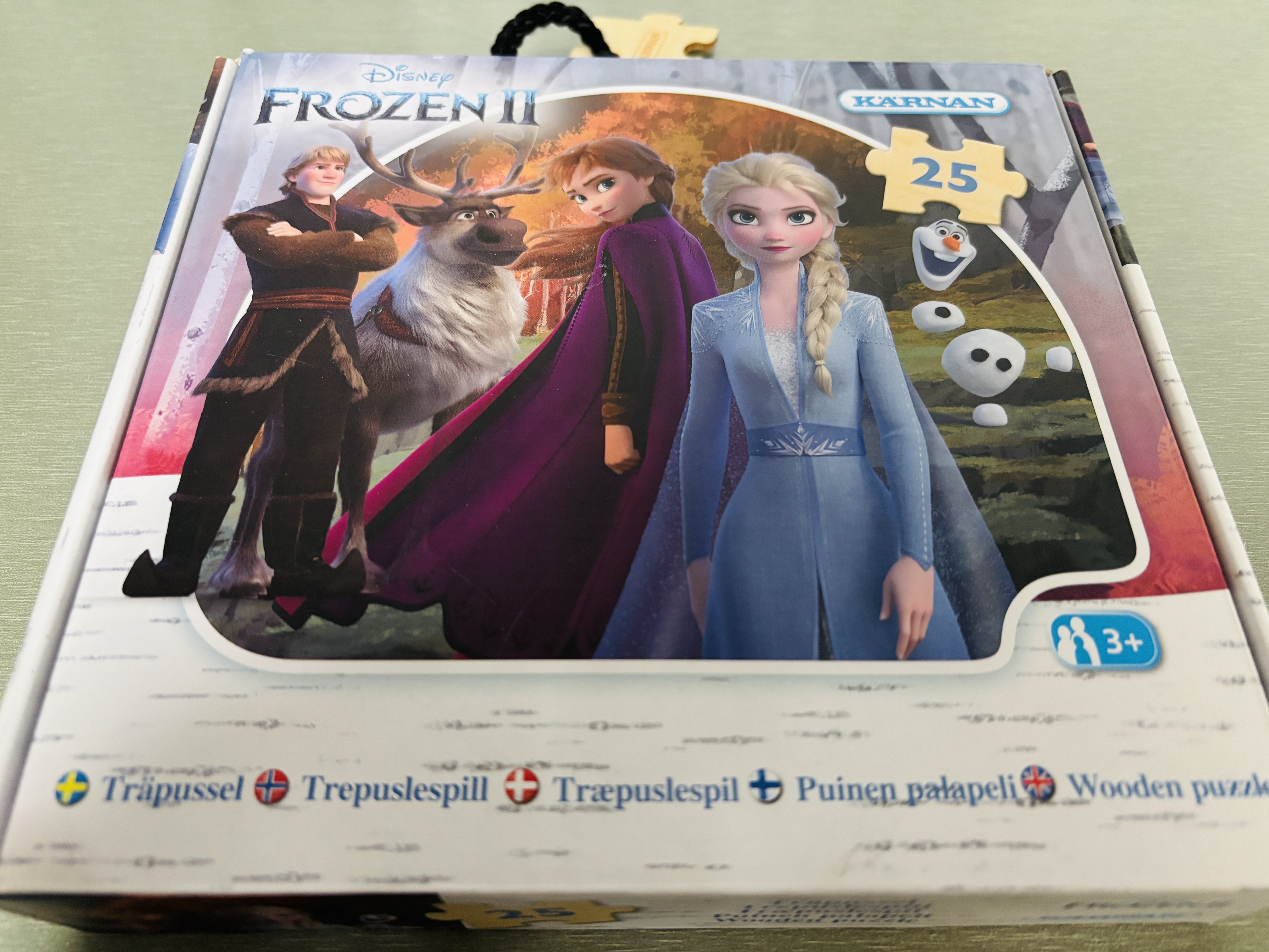 Disney Frozen II 25 brikker. Puslespill.