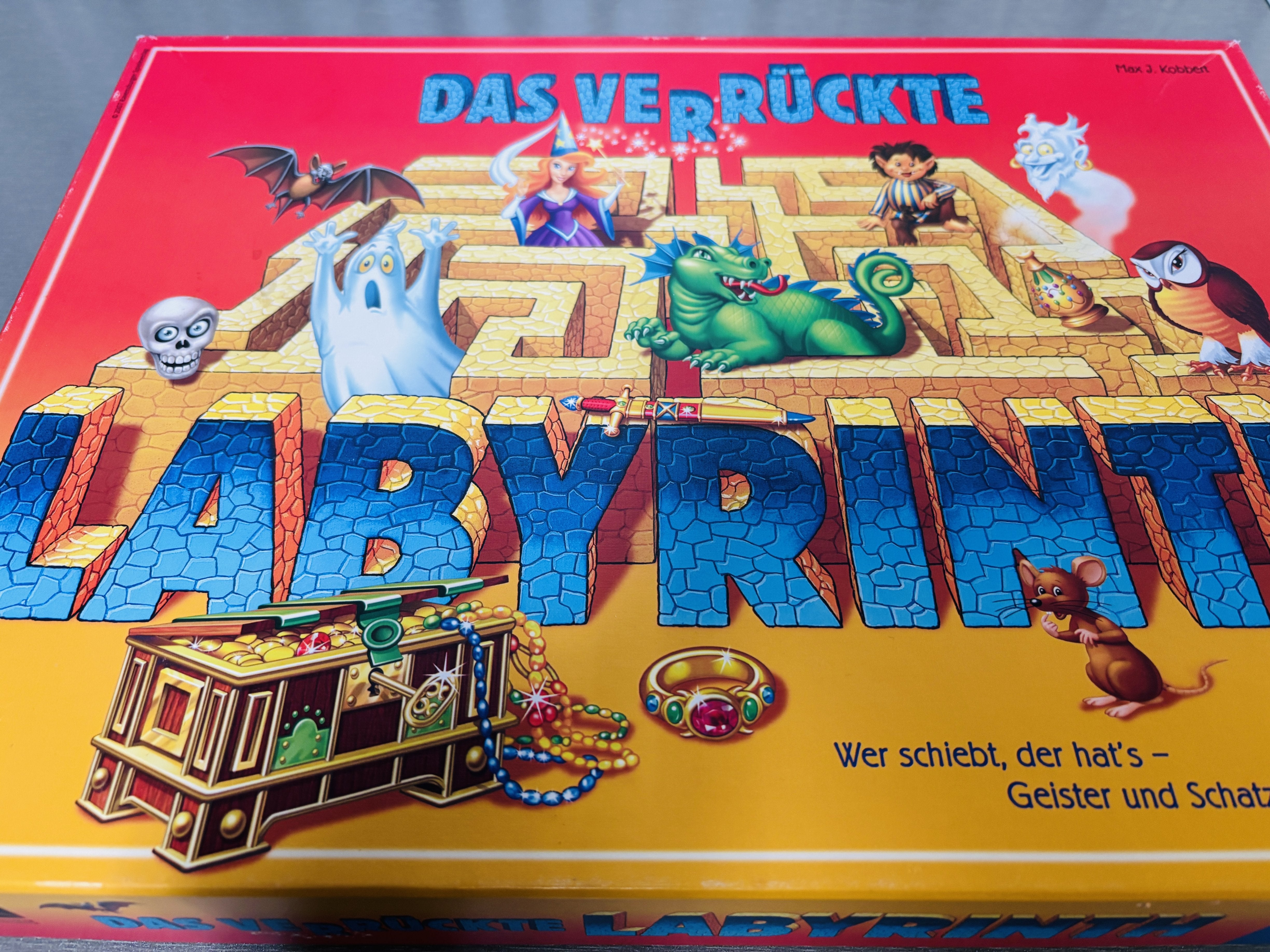 Das verrückte Labyrinth. Brettspill.