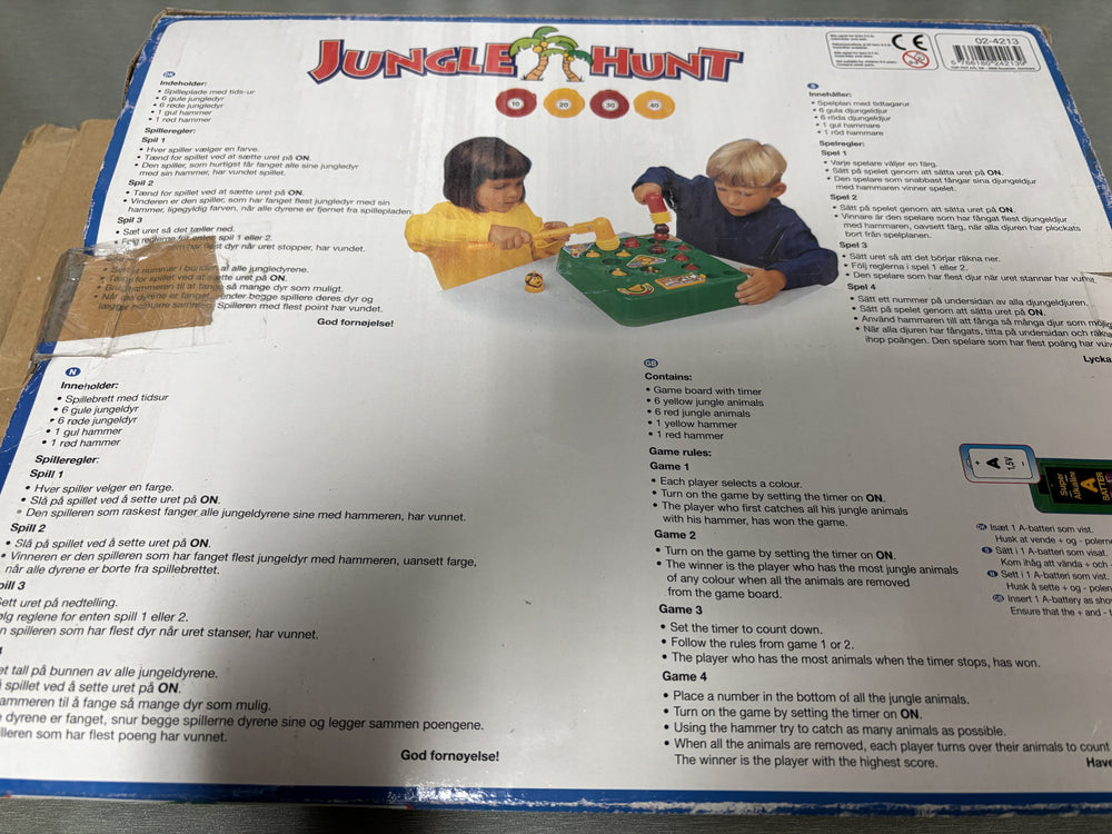 Jungle Hunt. Brettspill.