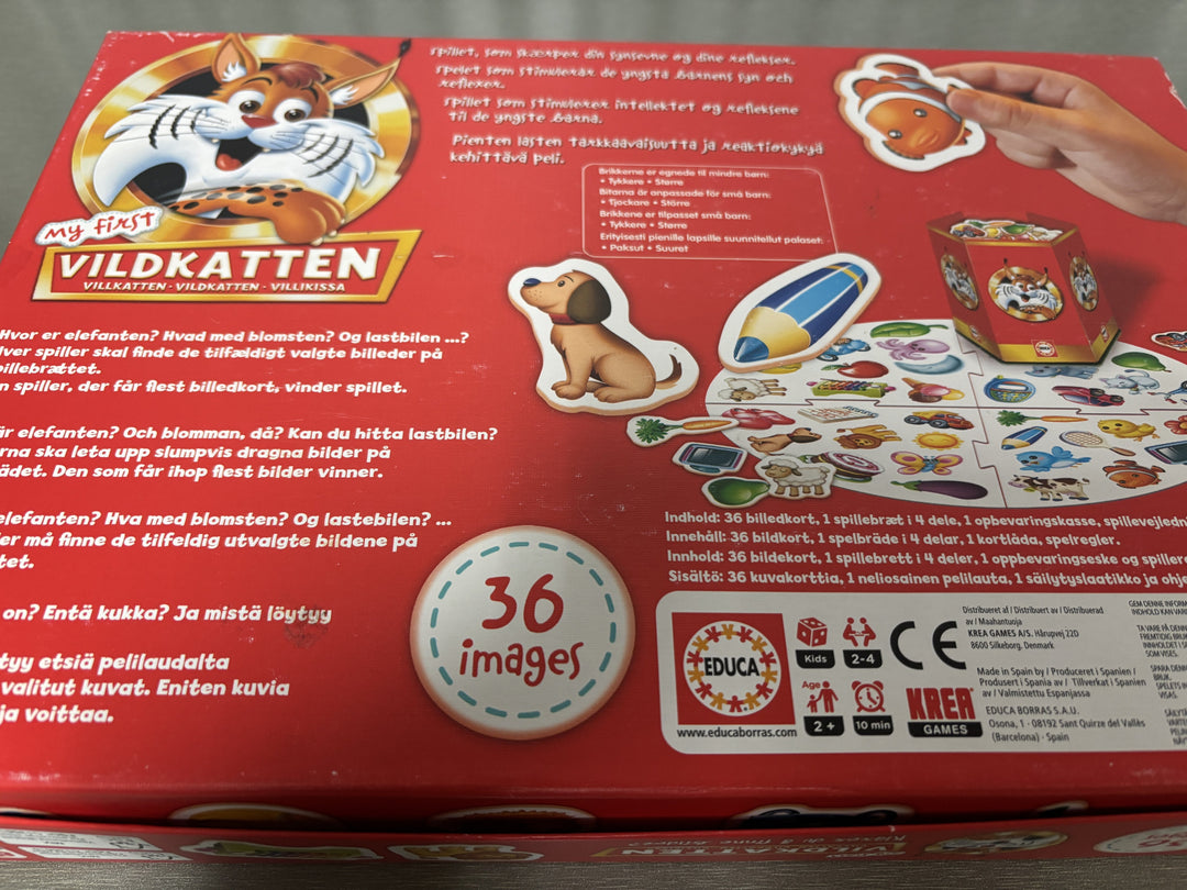 My First Vildkatten (36 bilder). Brettspill.