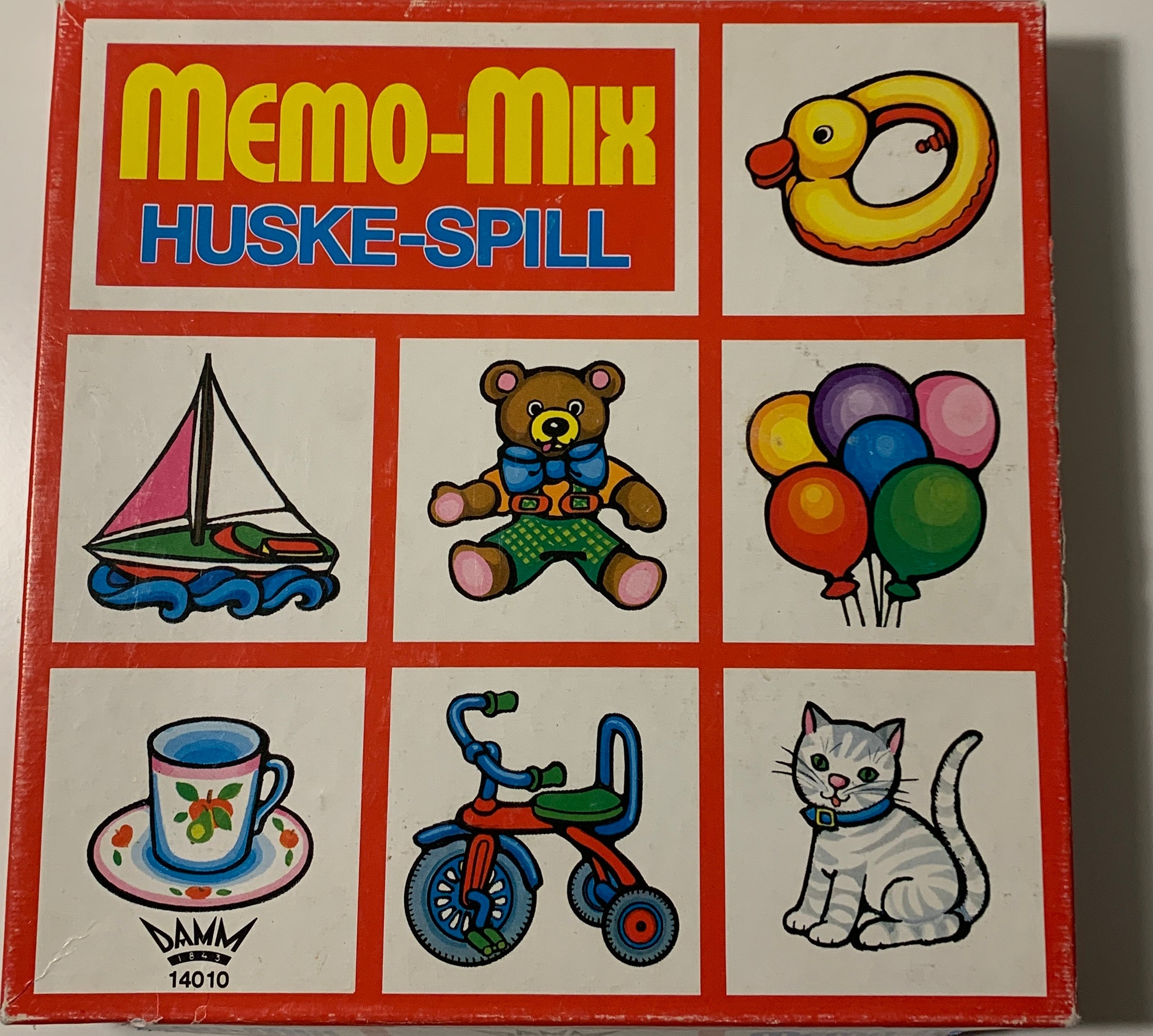 Memo-Mix Huske-spill. Brettspill.