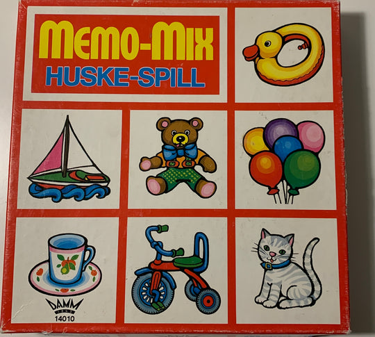 Memo-Mix Huske-spill. Brettspill.