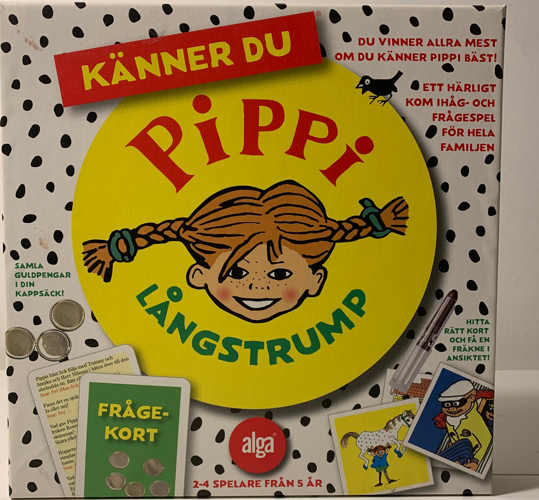 Känner du Pippi Långstrump. Brettspill.