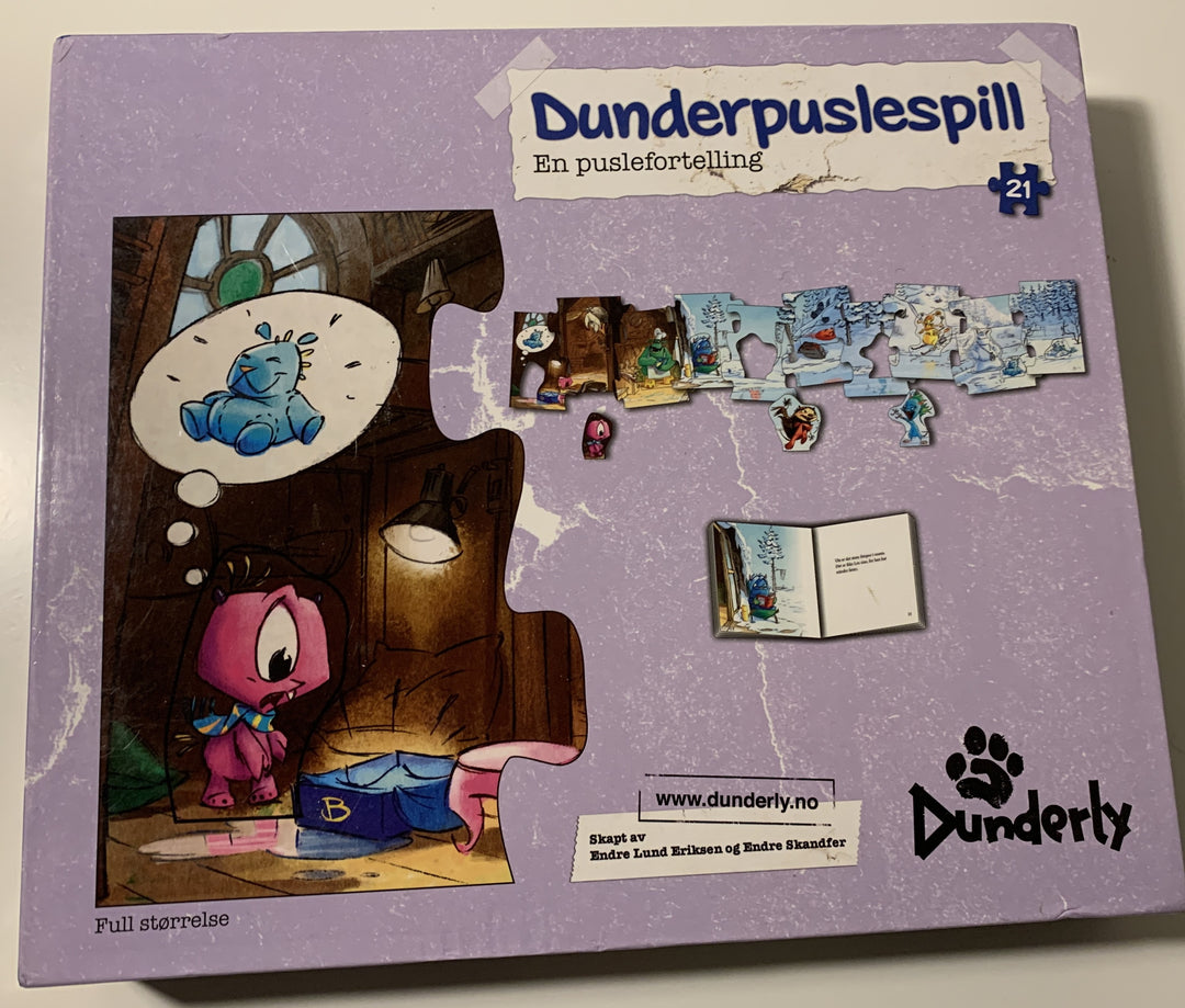Dunderpuslespill – En puslefortelling. Puslespill.