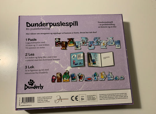 Dunderpuslespill – En puslefortelling. Puslespill.