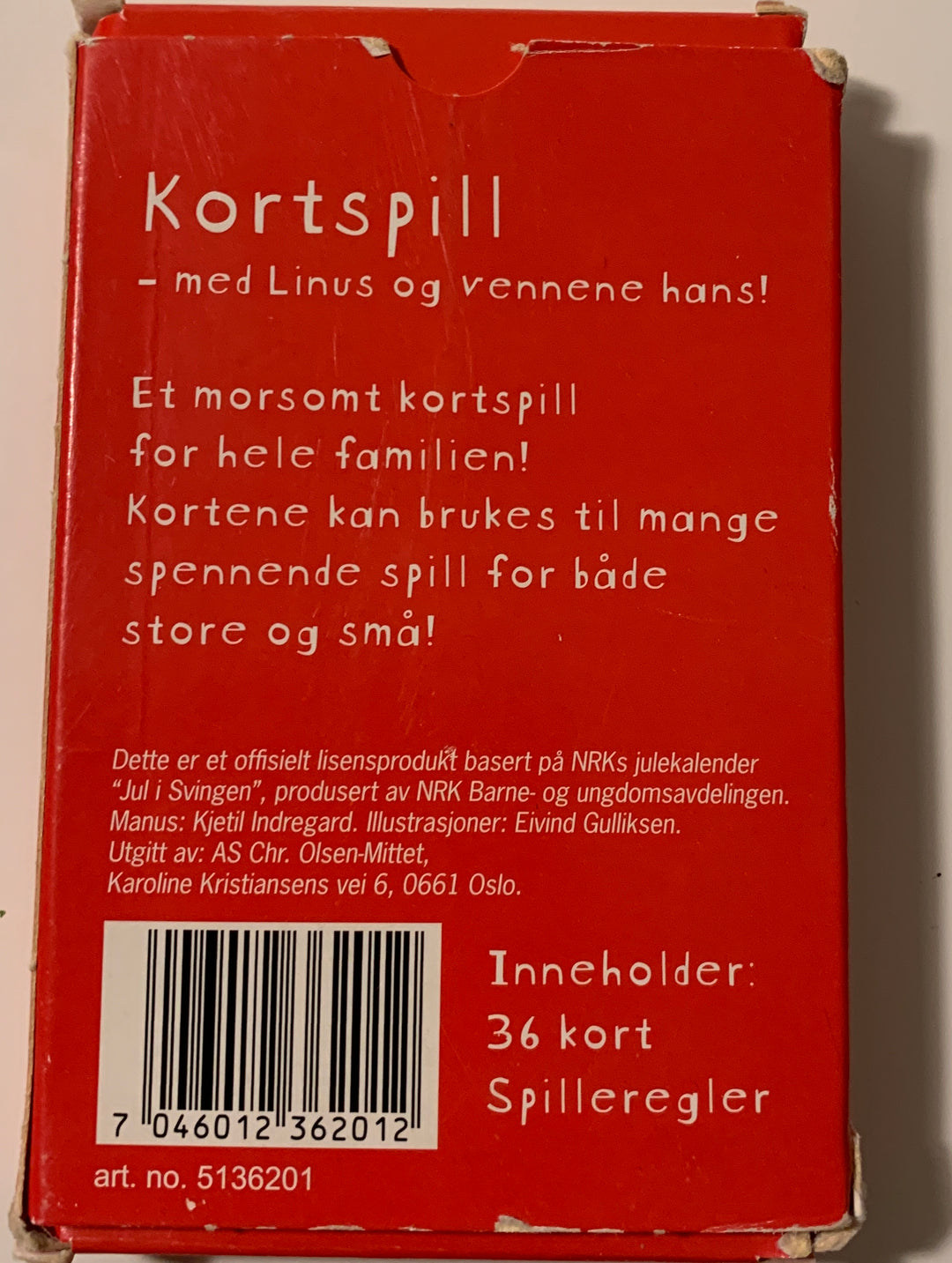 Jul i Svingen Kortspill. Brettspill.