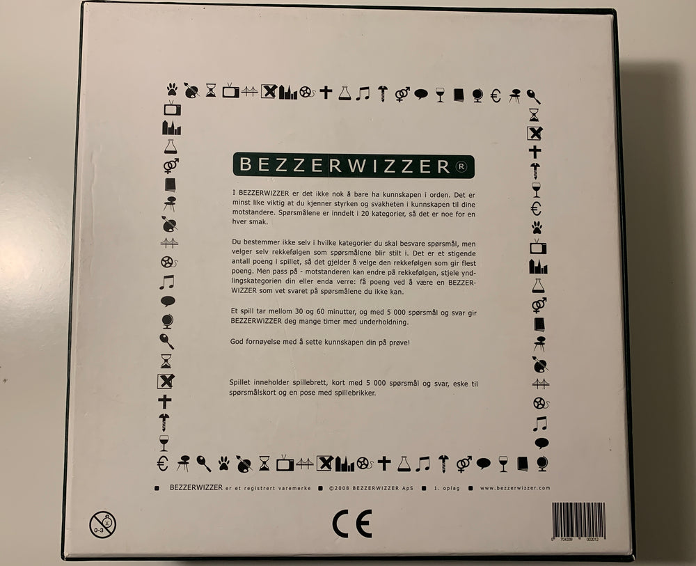 Bezzerwizzer. Brettspill.