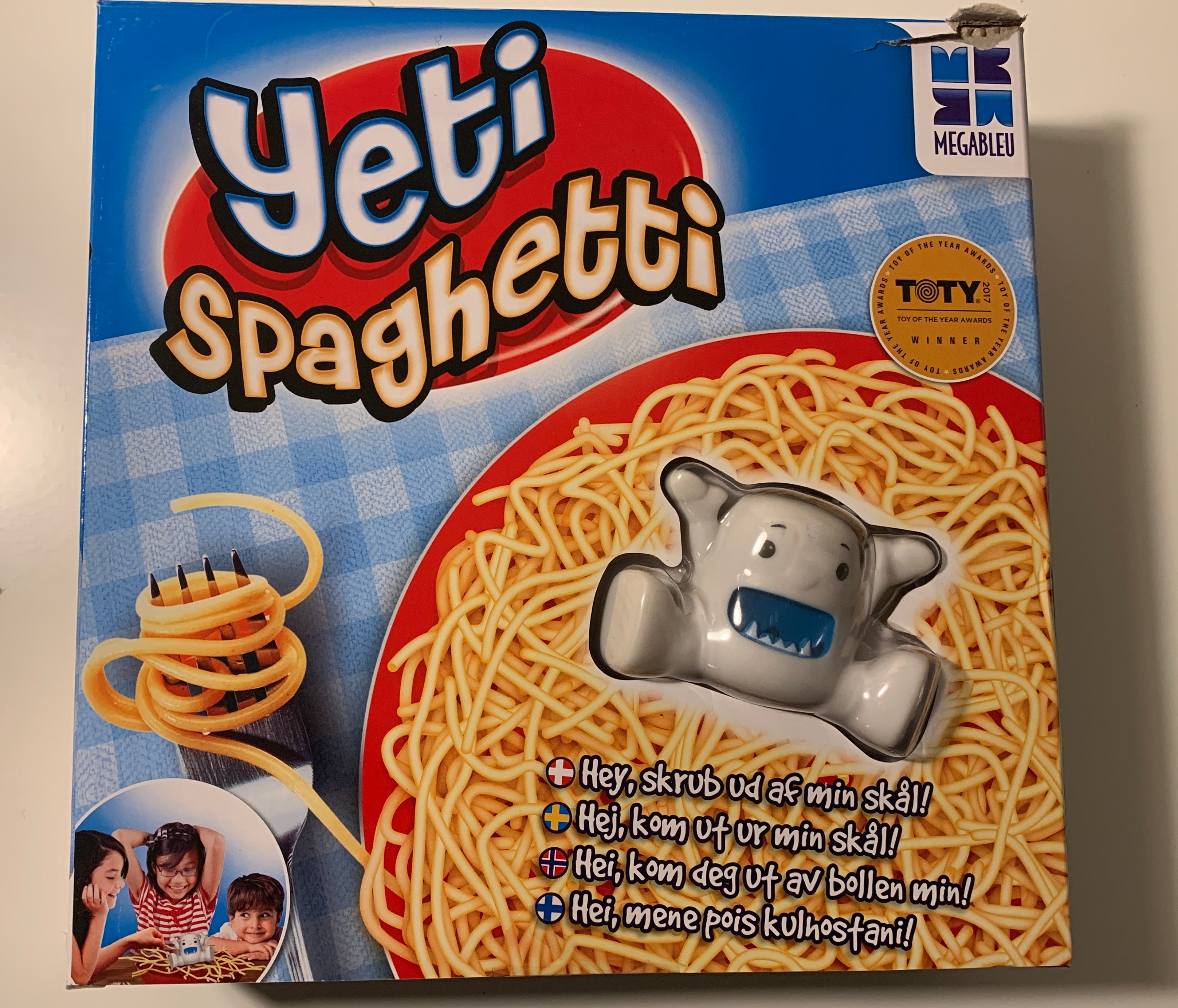 Yeti i Spagetti. Brettspill.
