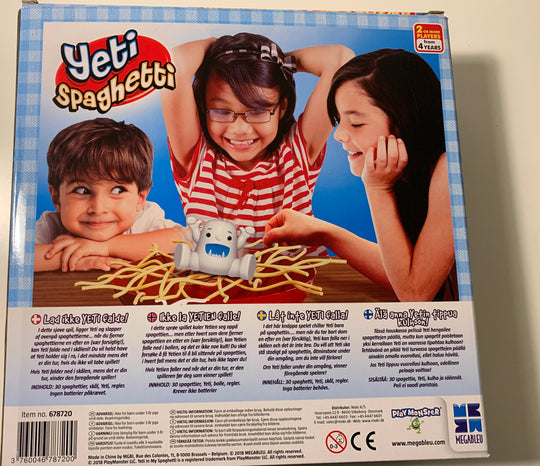 Yeti i Spagetti. Brettspill.