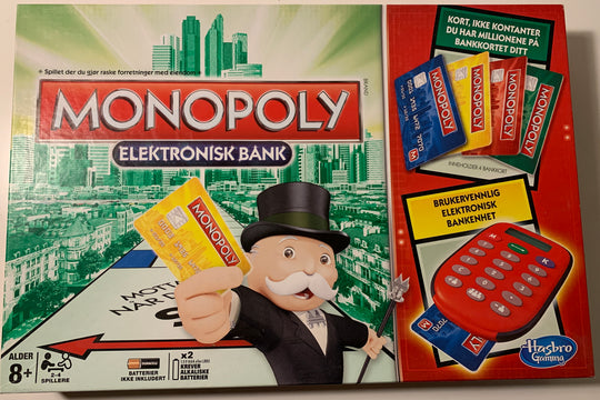 Monopoly Elektronisk Bank. Brettspill.