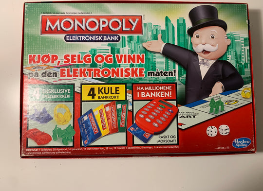 Monopoly Elektronisk Bank. Brettspill.