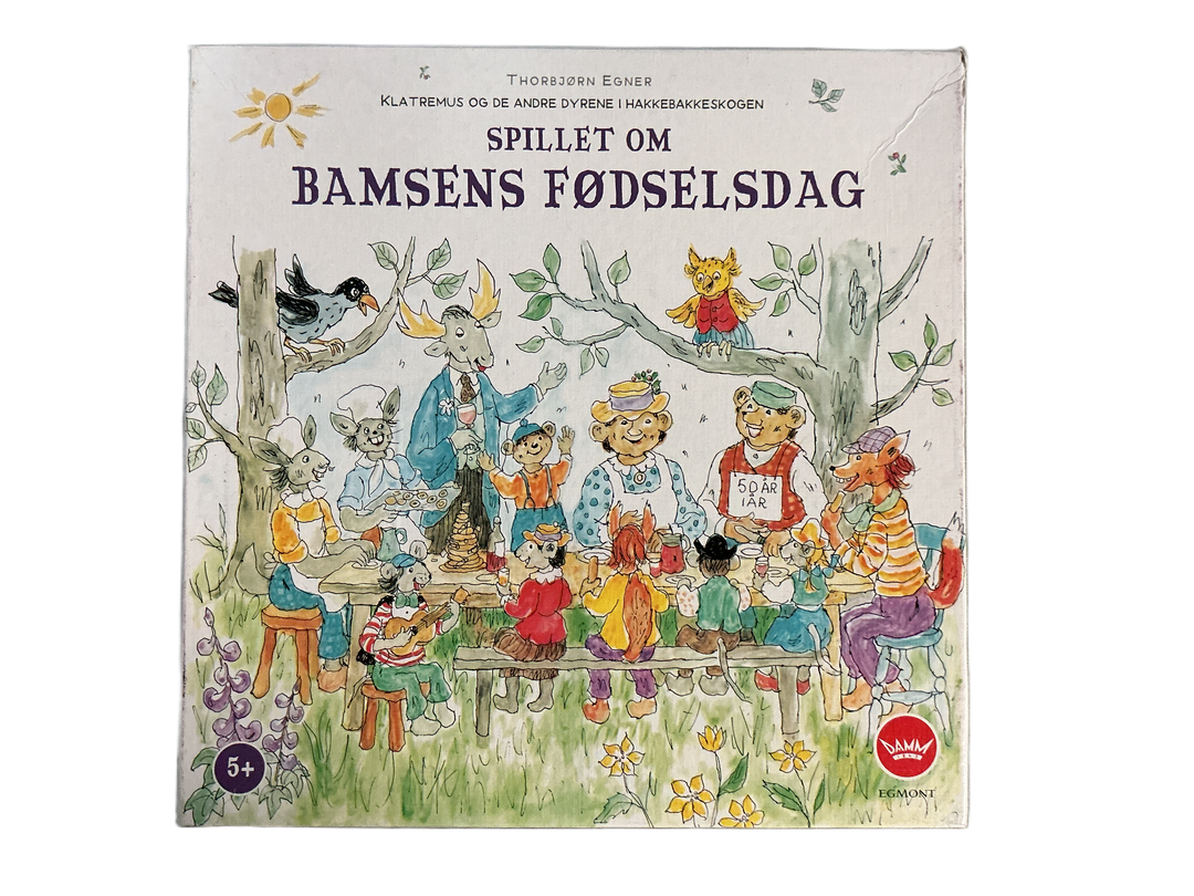 Spillet om Bamsens Fødselsdag. Brettspill.