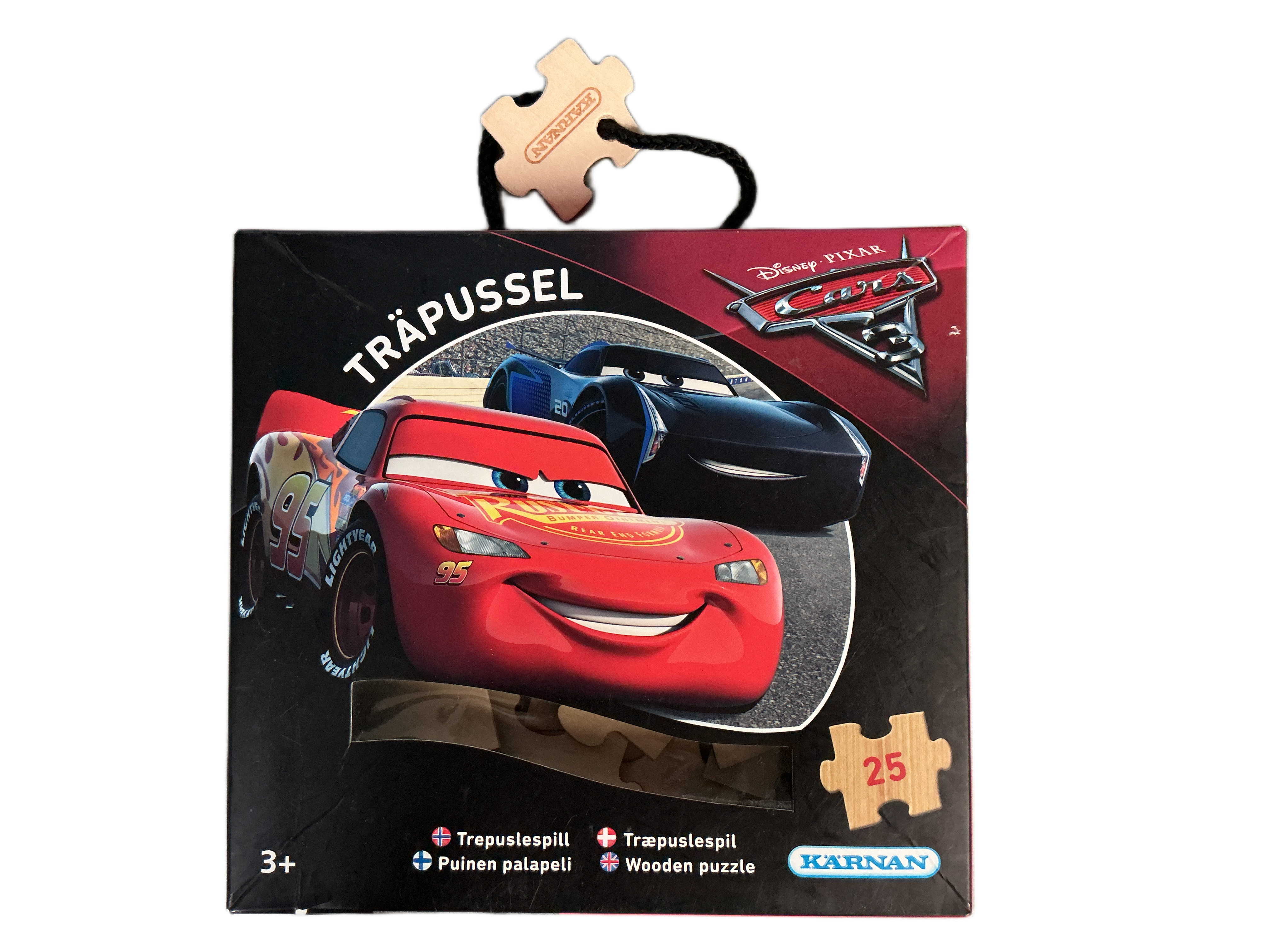 Disney Pixar Cars 3 Träpussel 25 brikker. Puslespill.