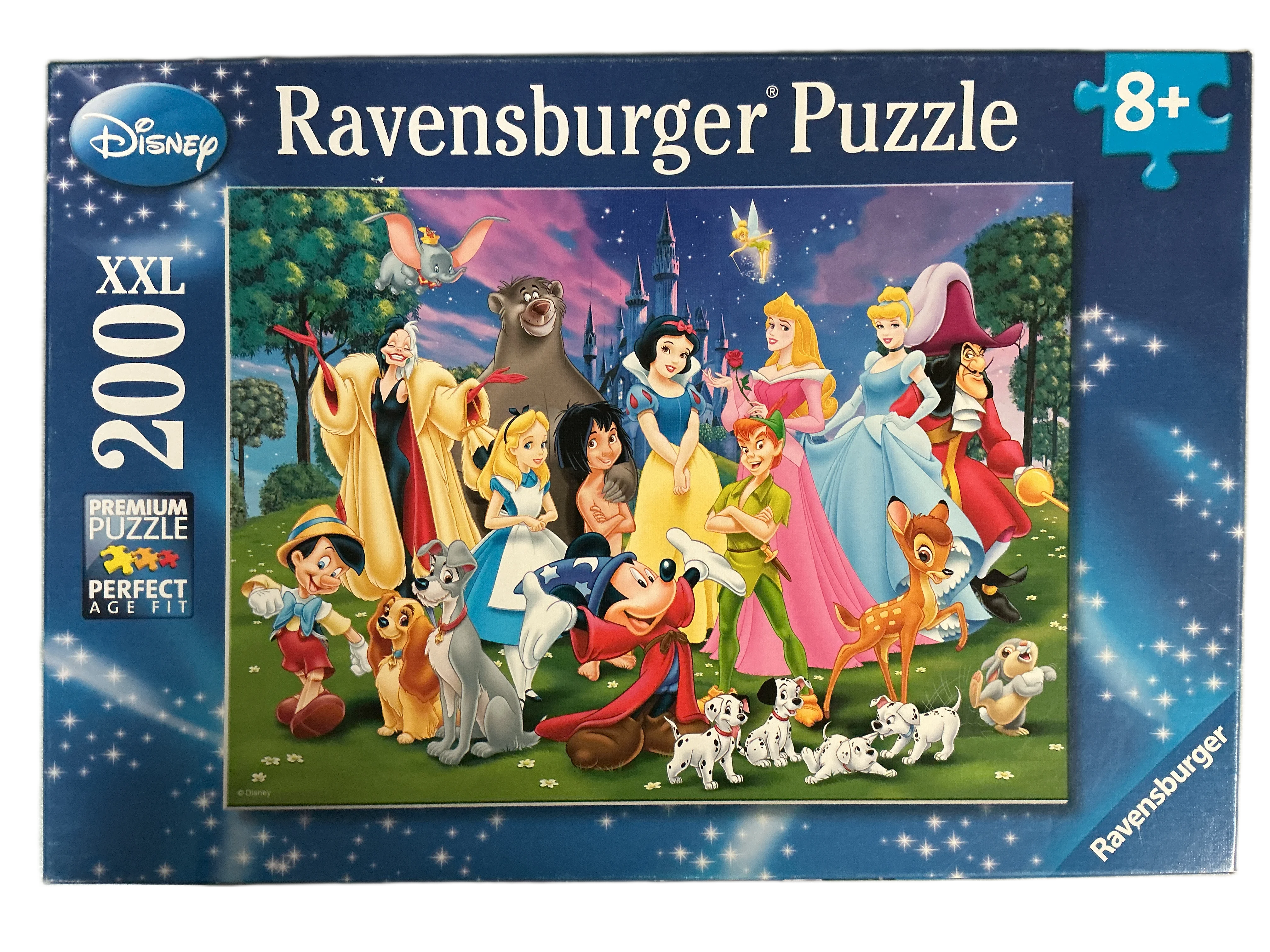Disney Ravensburger XXL 200 brikker. Puslespill.