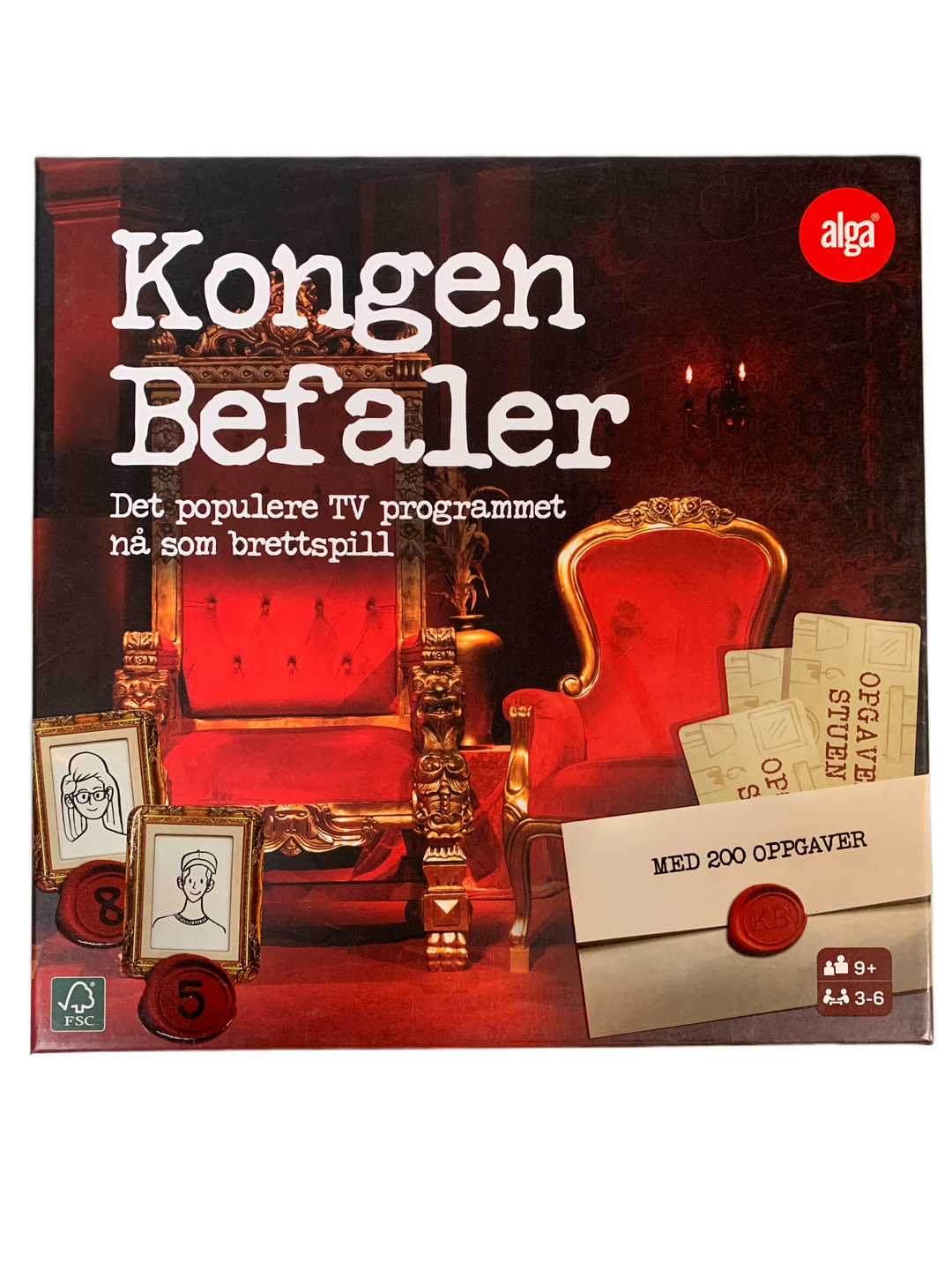 Kongen Befaler. Brettspill.