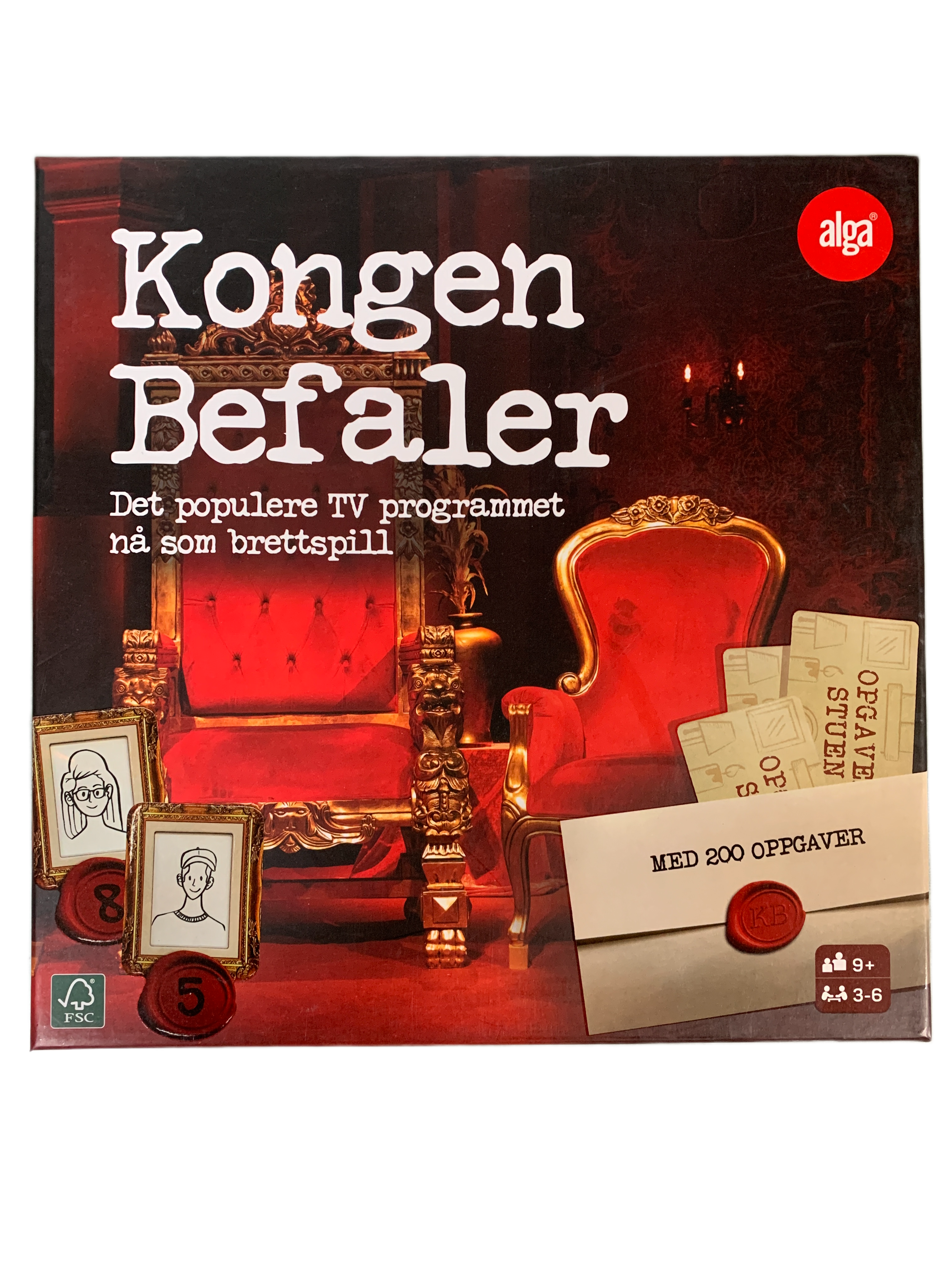 Kongen Befaler. Brettspill.