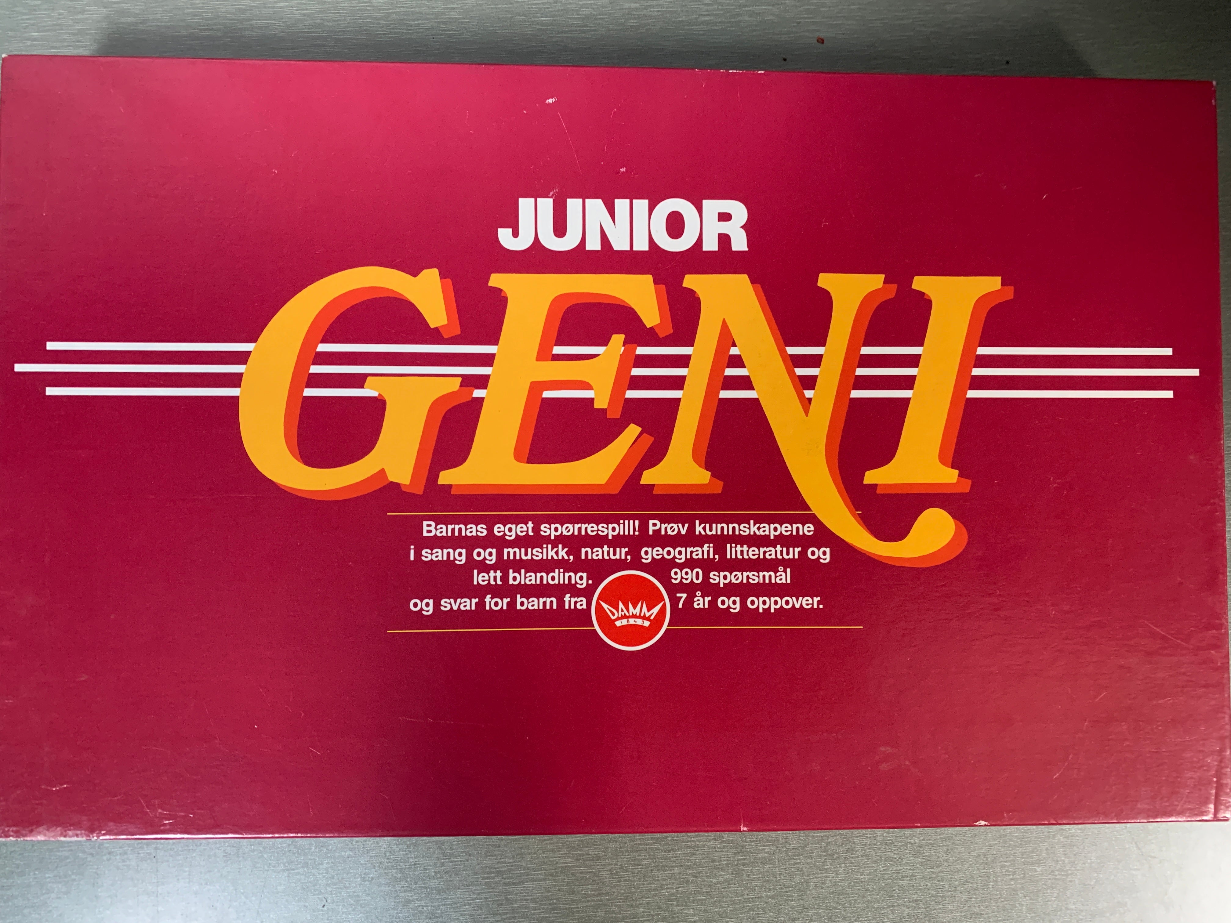 Junior Geni. Brettspill.