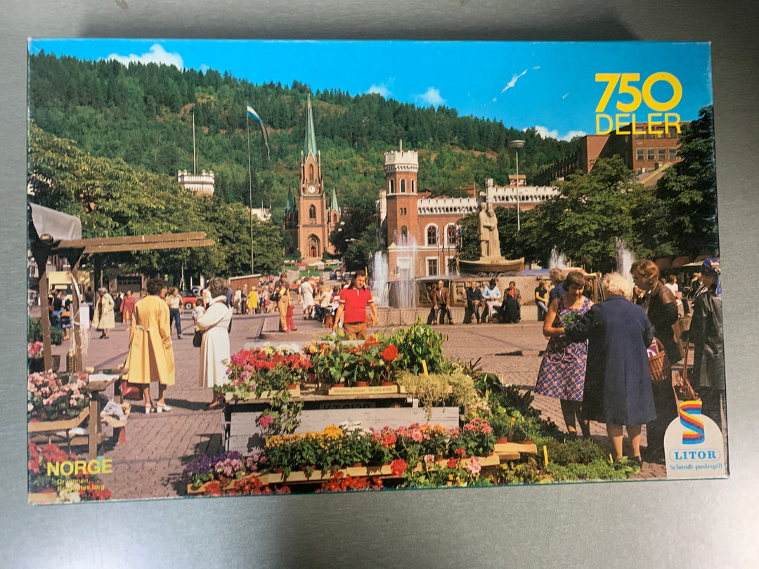 Norge – Drammen Torg 750 deler. Puslespill.