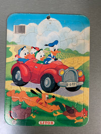 Donald Duck og nevøene. Barnepuslespill 20 deler.