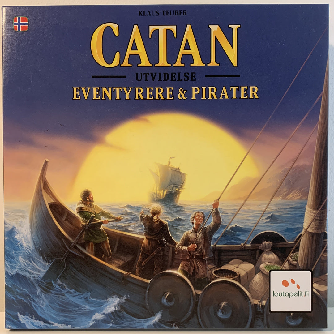 Catan utvidelse Eventyrere & Pirater. Brettspill.