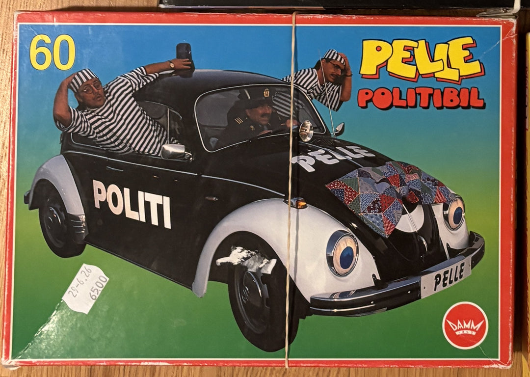 Pelle Politibil (60 brikker). Puslespill.
