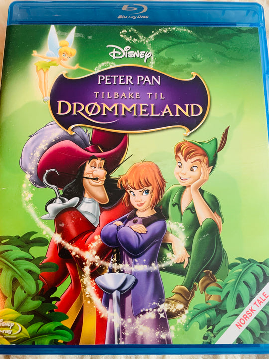 Peter Pan: Tilbake til Drømmeland. Blu-ray.